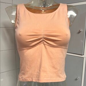 Peachy Pinch Front Sleeveless Ballet Top M